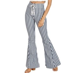 SMYM Show Me Your Mumu Berkeley Tie Up Bells Nautical Stripe